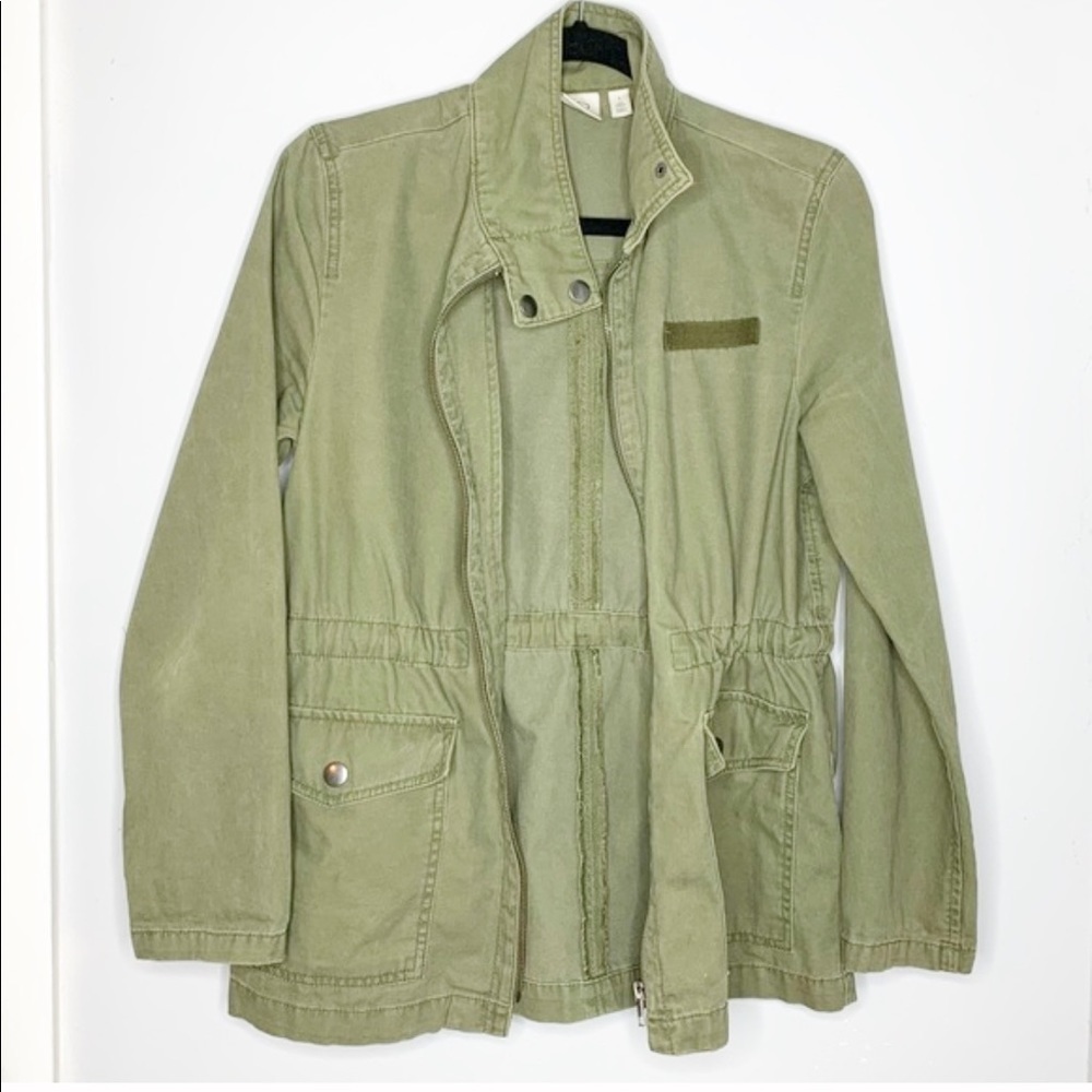 B.P. - Olive Green Cargo Jacket - Small